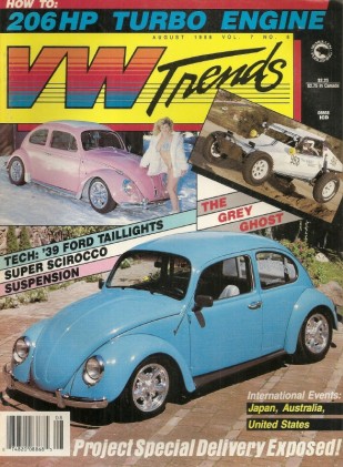 VW TRENDS 1988 AUG - 1939 FORD TAILLIGHTS, 206hp TURBO MILL MADE, NATIONALS